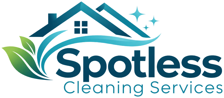 Spotless Cleaning Services logo, house and commercial cleaning in Monroe, NC
